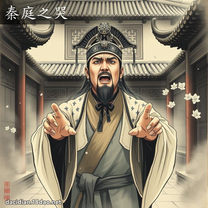 秦庭之哭 配图