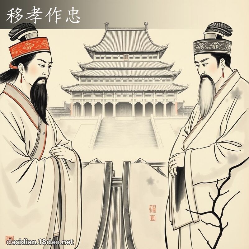 移孝作忠 配图