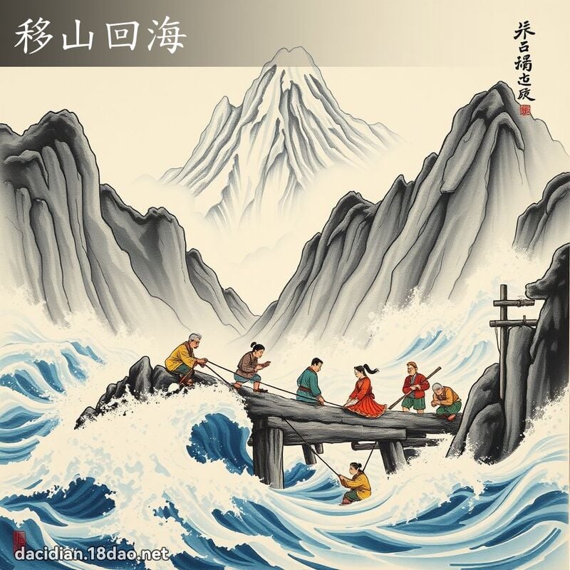 移山回海 - 中華成語配圖