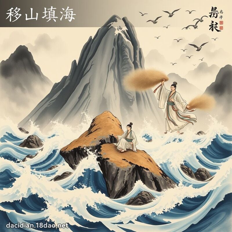 移山填海 配图