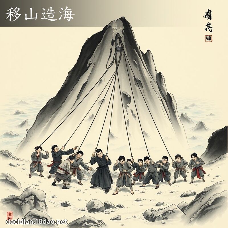 移山造海 配图