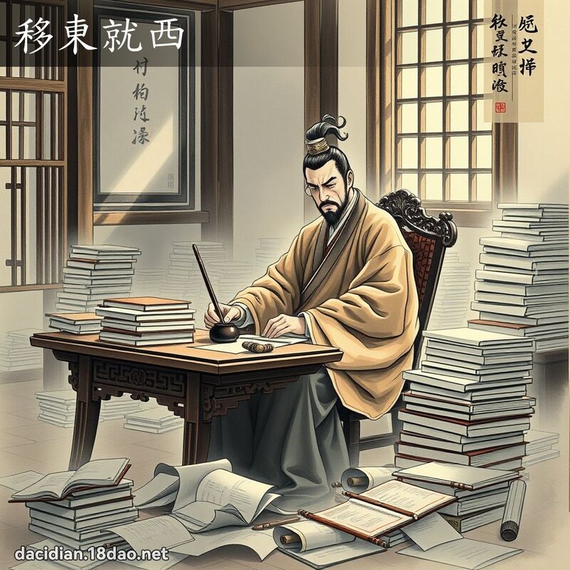 移東就西 配图