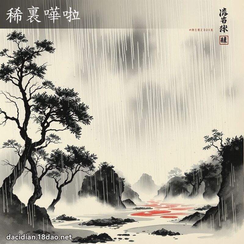 稀裏嘩啦 配图