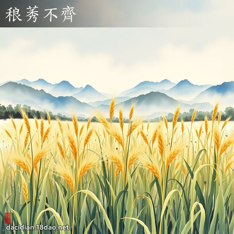 稂莠不齊 配图