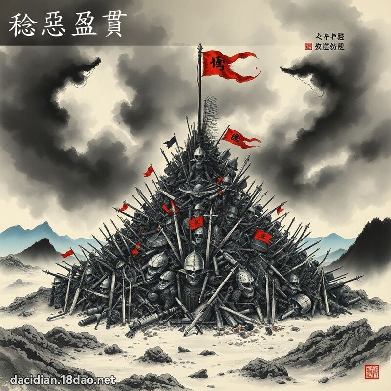 稔惡盈貫 - 中華成語配圖