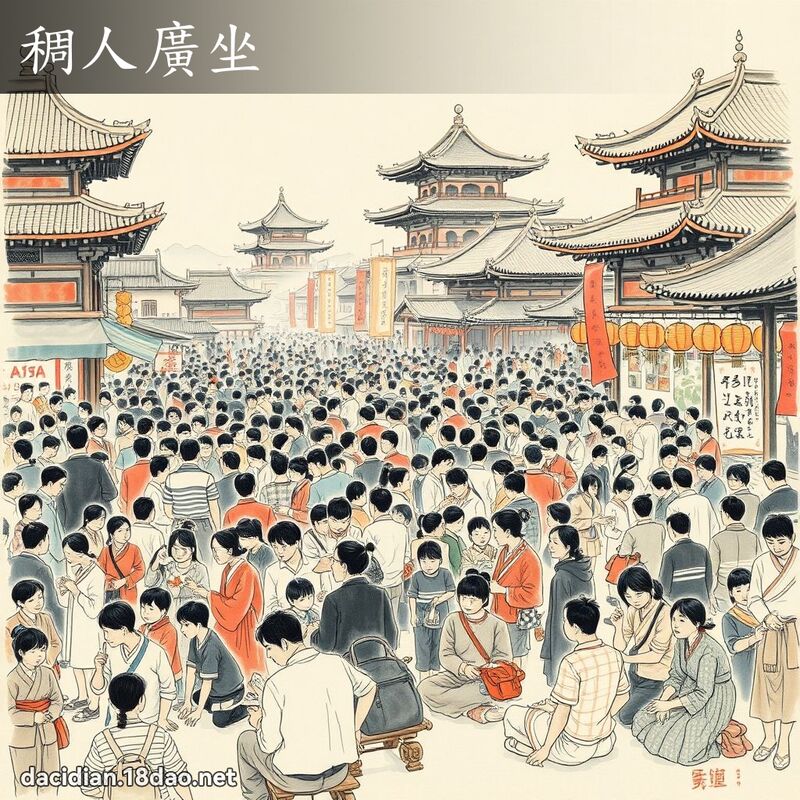 稠人廣坐 配图