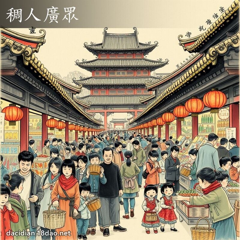稠人廣眾 配图
