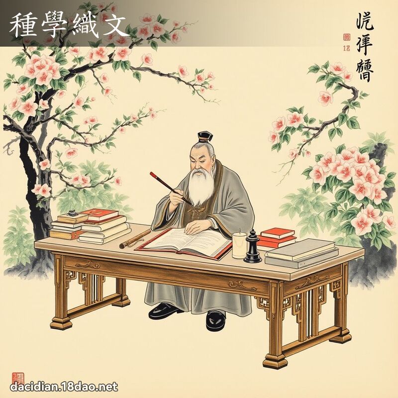 種學織文 配图