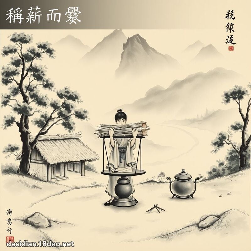 稱薪而爨 配图