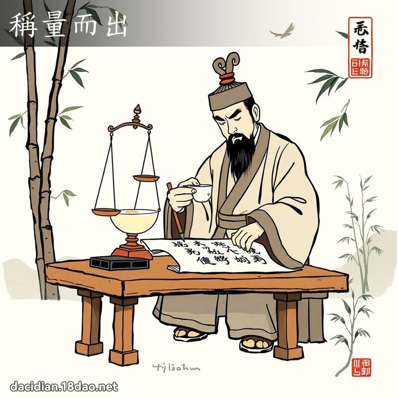 稱量而出 配图
