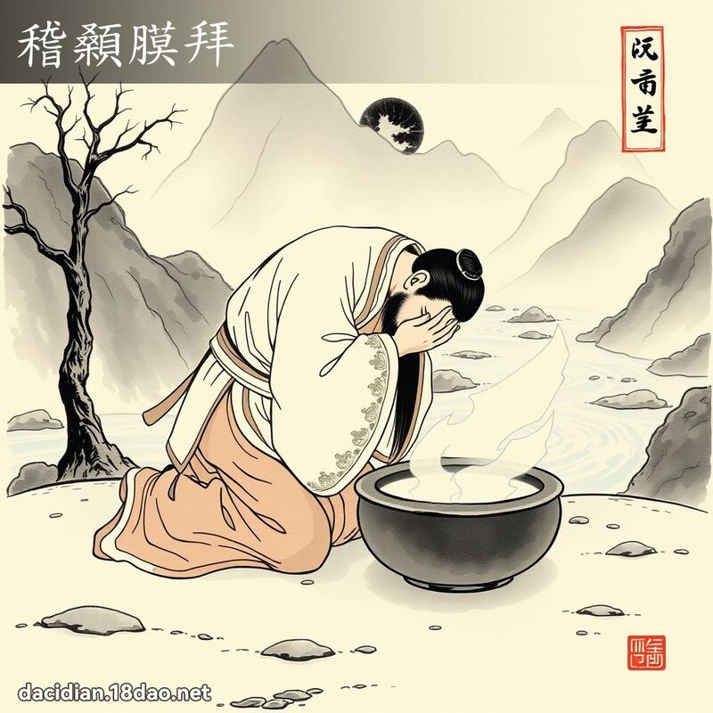 稽顙膜拜 配图