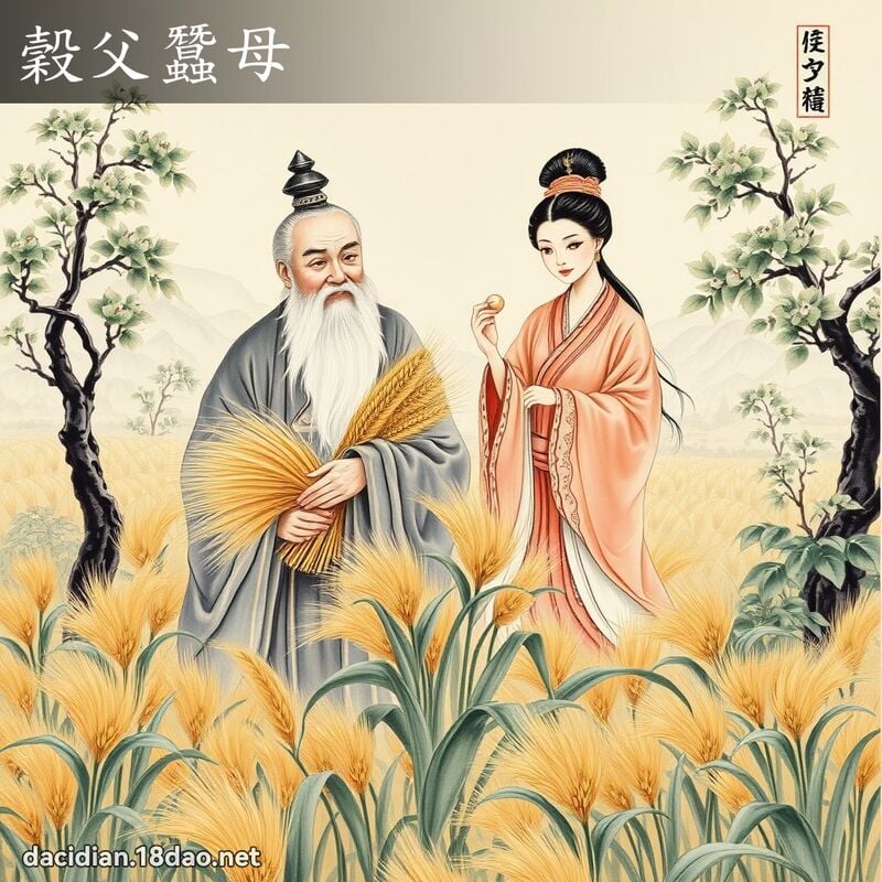 谷父蚕母 配图