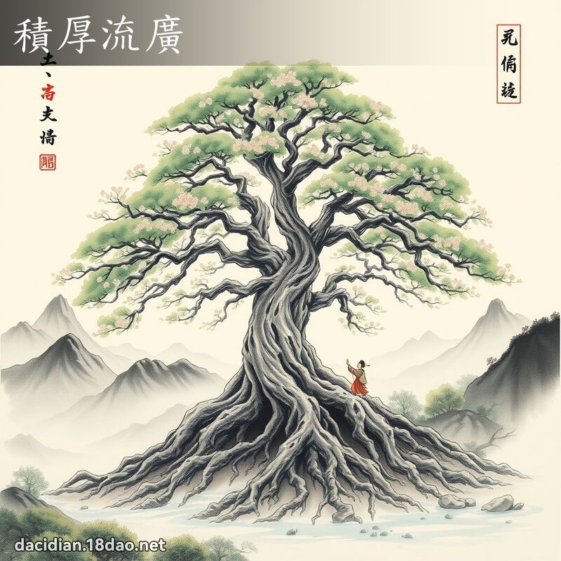 積厚流廣 配图