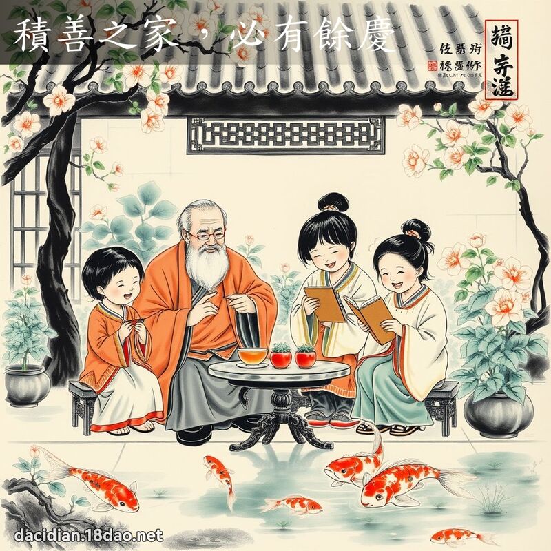 積善之家,必有餘慶 配图