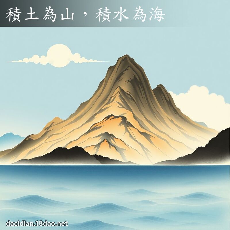 積土為山,積水為海 配图