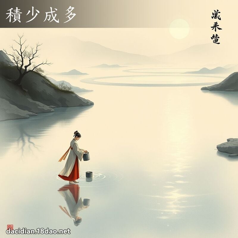 積少成多 配图