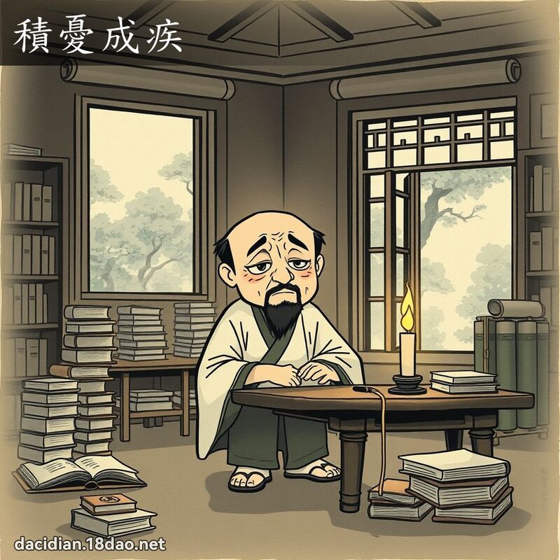 積憂成疾 配图