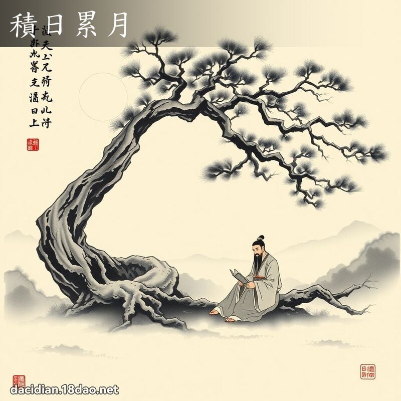 積日累月 配图