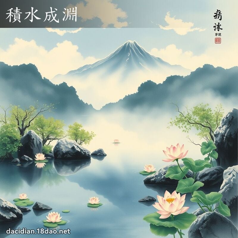積水成淵 配图