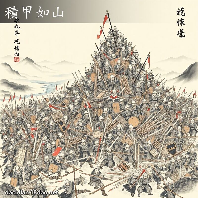 積甲如山 配图