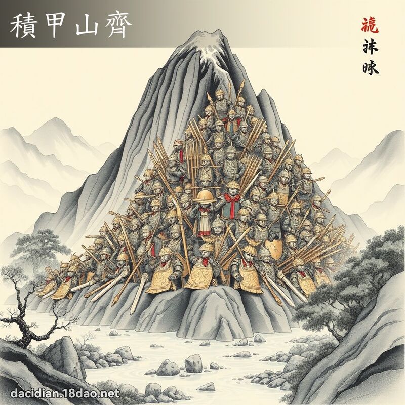 積甲山齊 配图