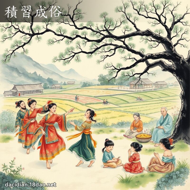 積習成俗 配图