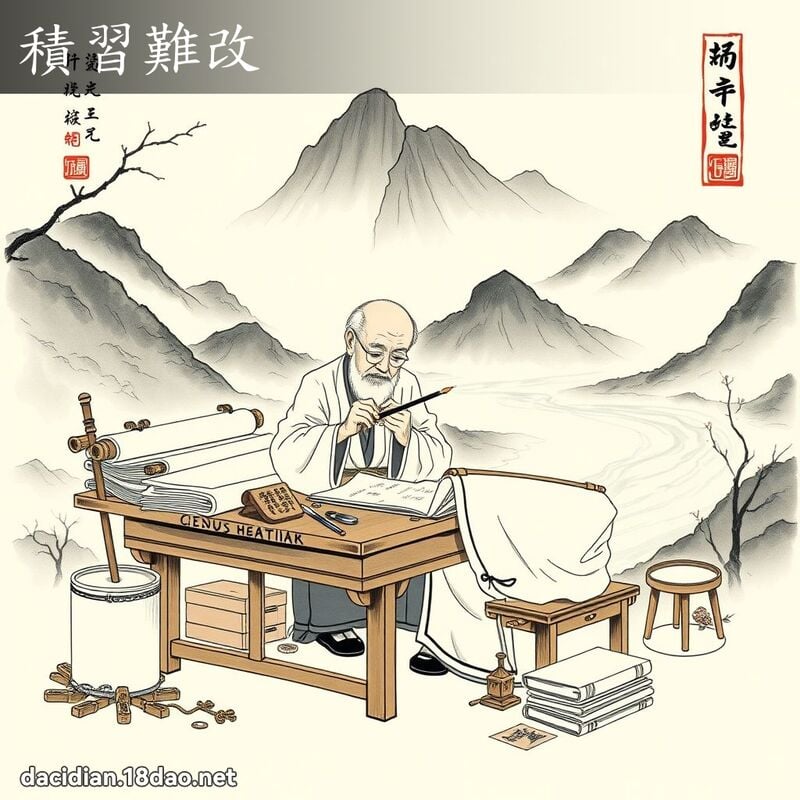 積習難改 配图