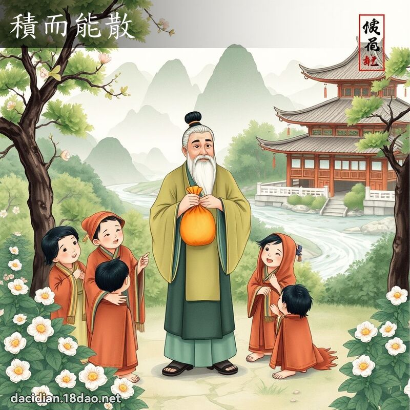 積而能散 配图