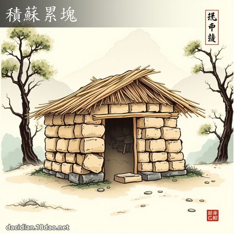 積蘇累塊 配图