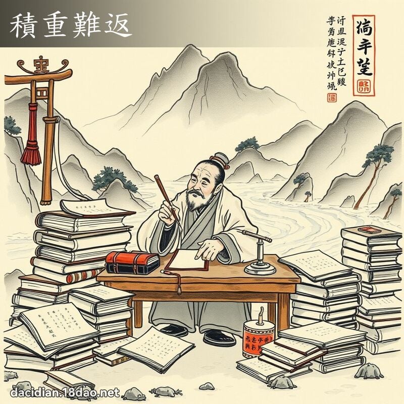 積重難返 配图