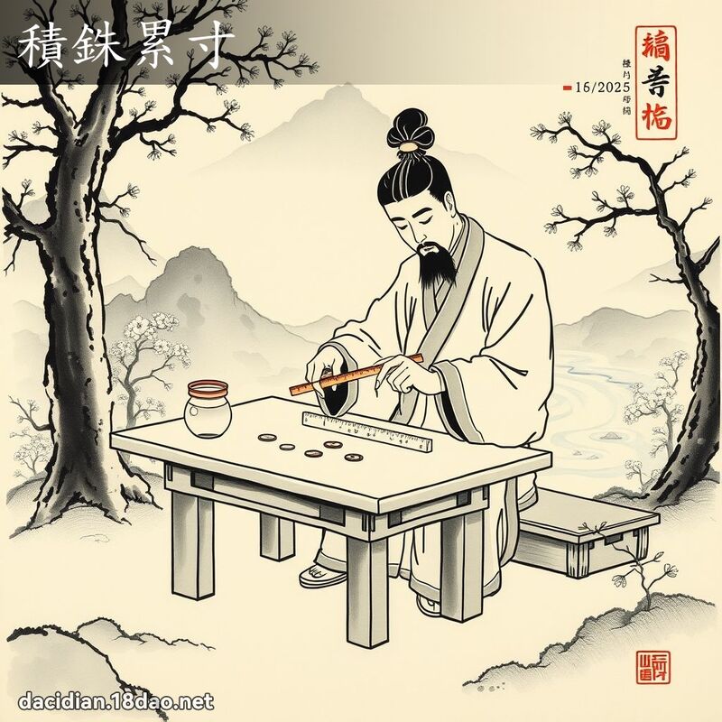 積銖累寸 配图