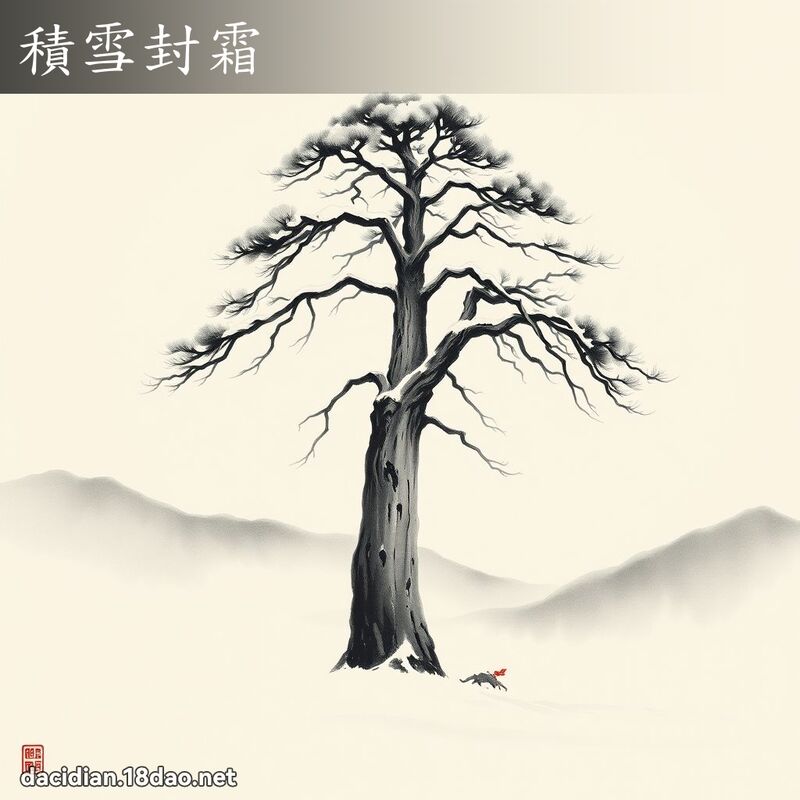 積雪封霜 配图