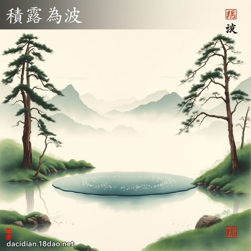 積露為波 配图
