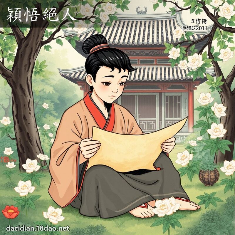 穎悟絕人 配图