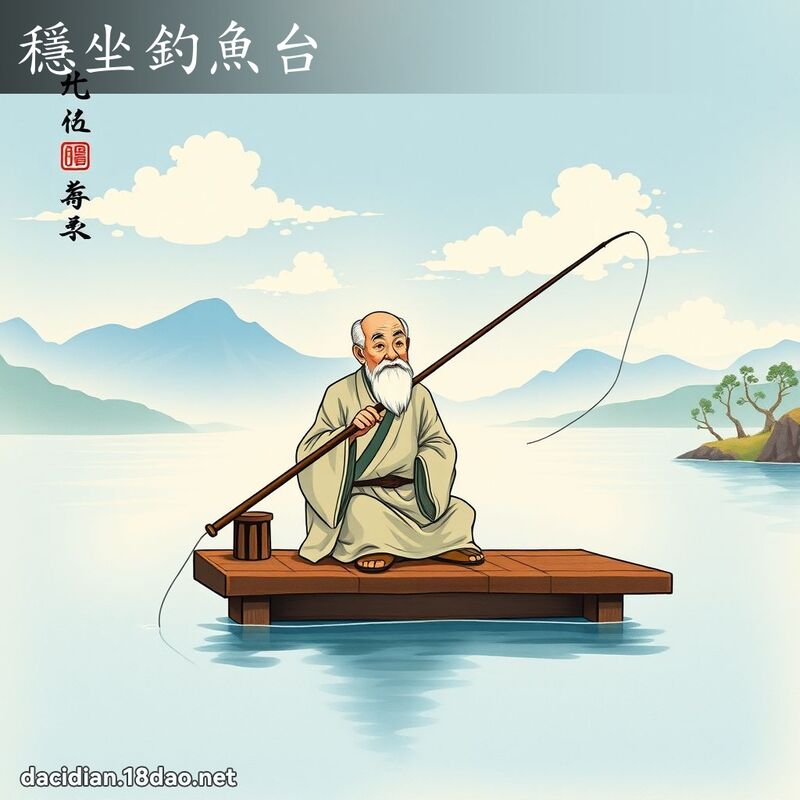 穩坐釣魚台 配图
