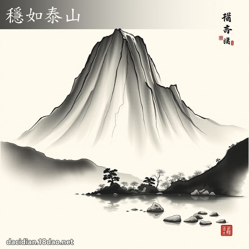 穩如泰山 配图