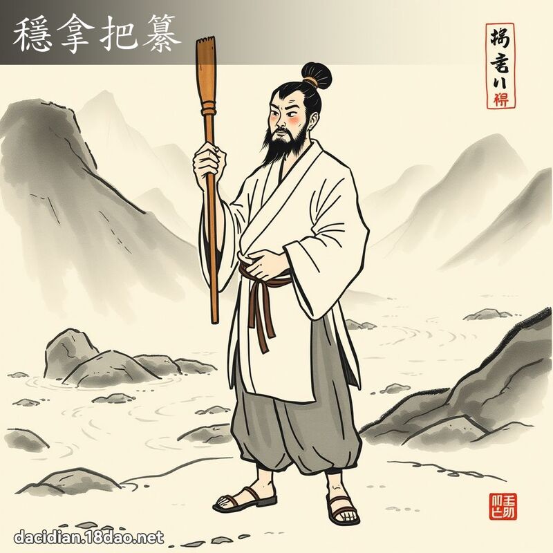 穩拿把纂 配图