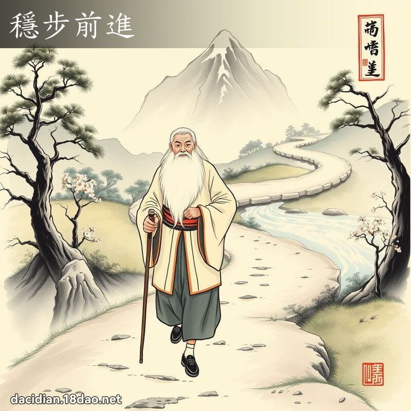 穩步前進 配图