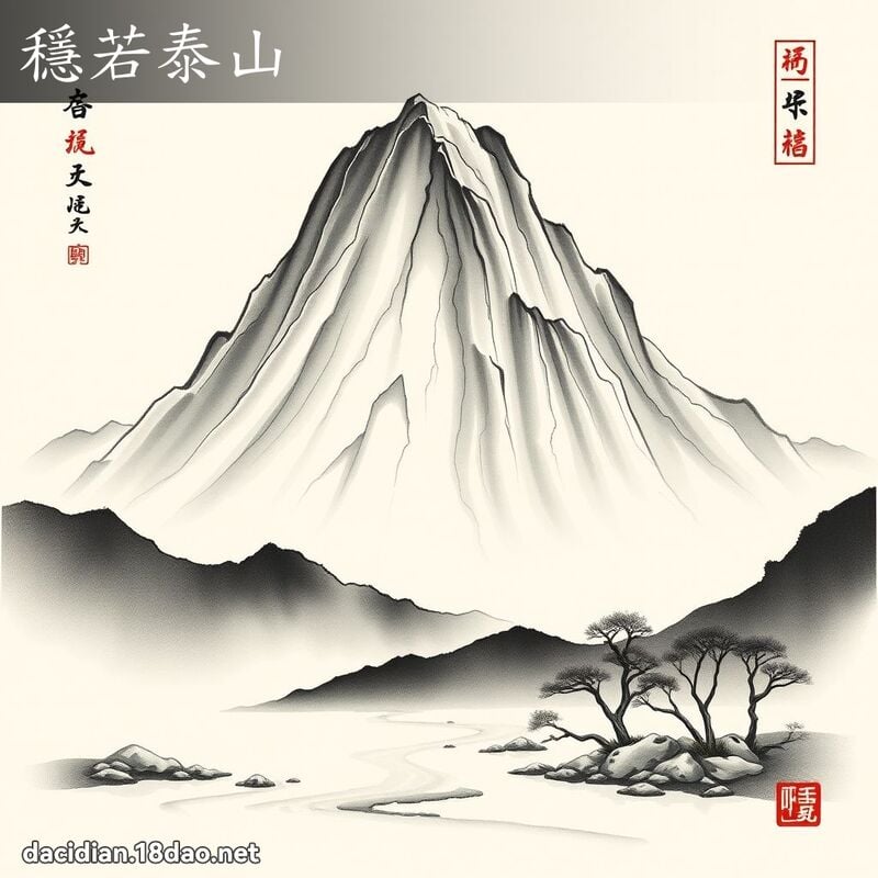 穩若泰山 配图