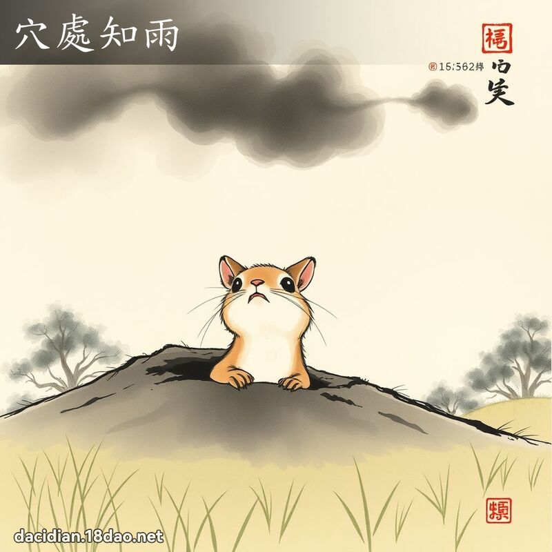 穴處知雨 配图
