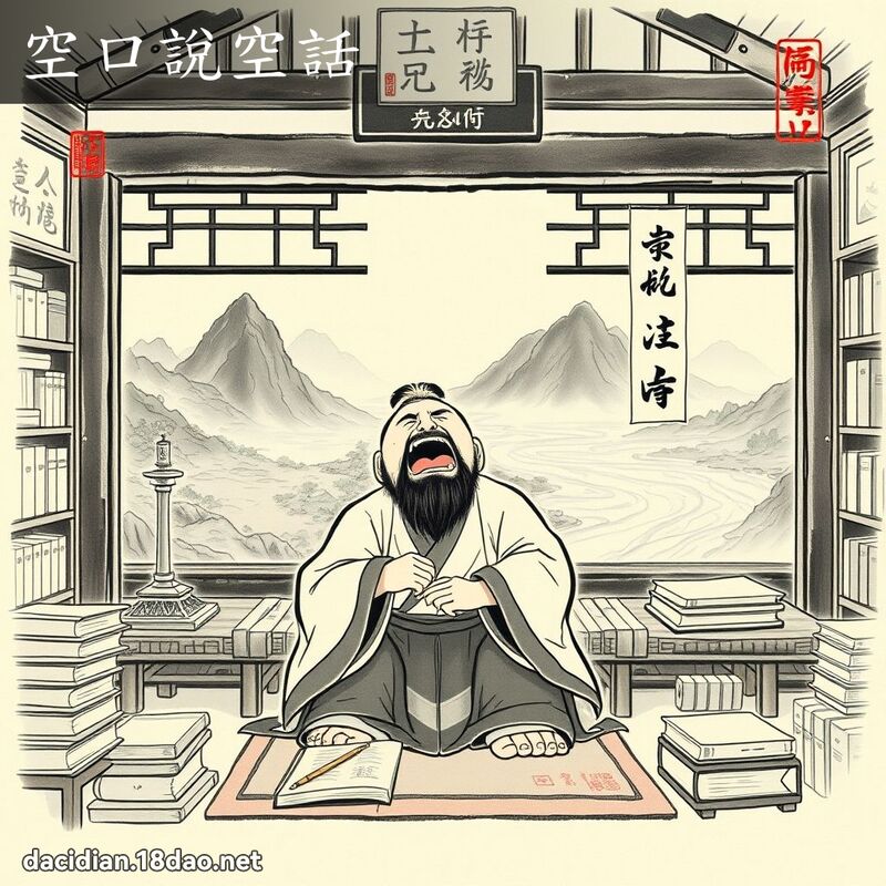 空口說空話 配图