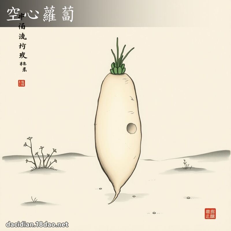 空心蘿蔔 配图
