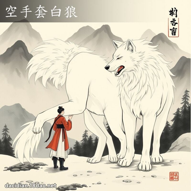 空手套白狼 配图