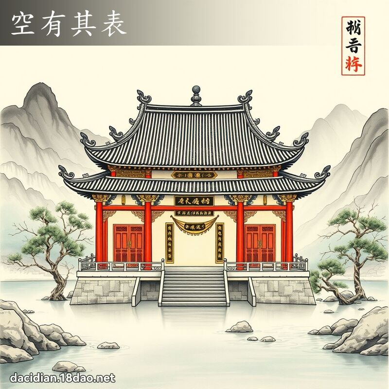 空有其表 配图