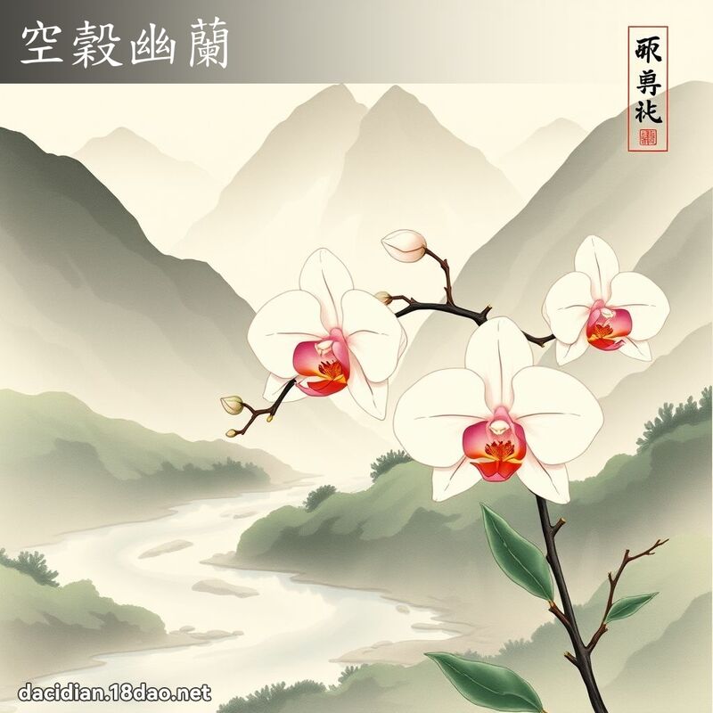 空穀幽蘭 配图