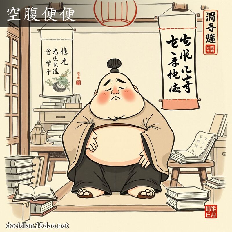 空腹便便 配图