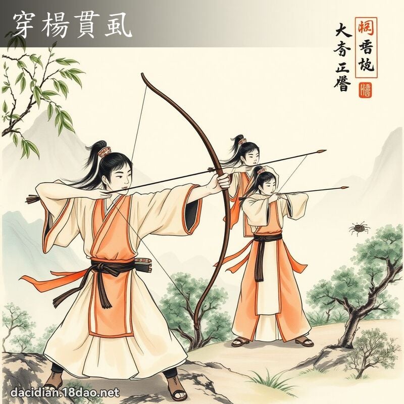 穿楊貫虱 配图