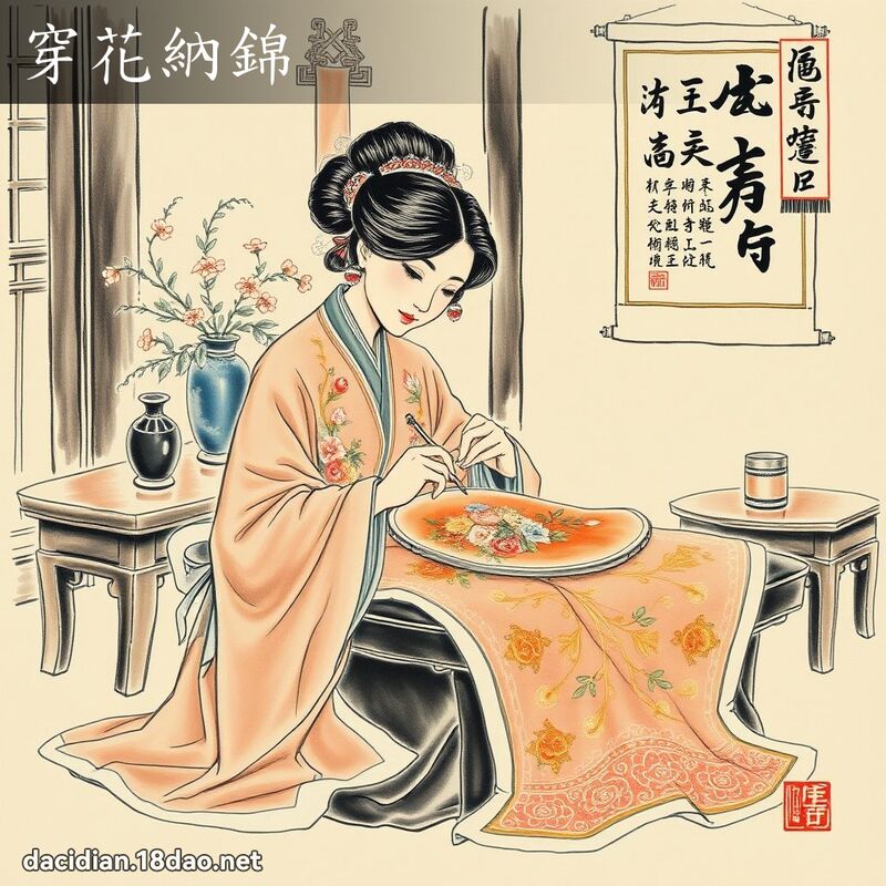 穿花納錦 配图