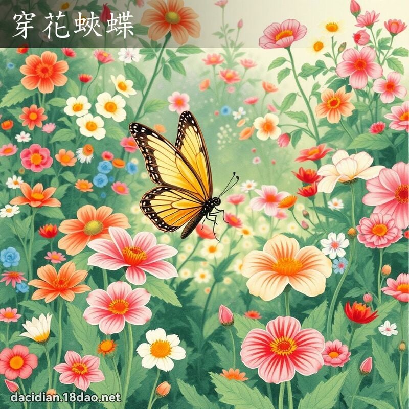穿花蛺蝶 配图