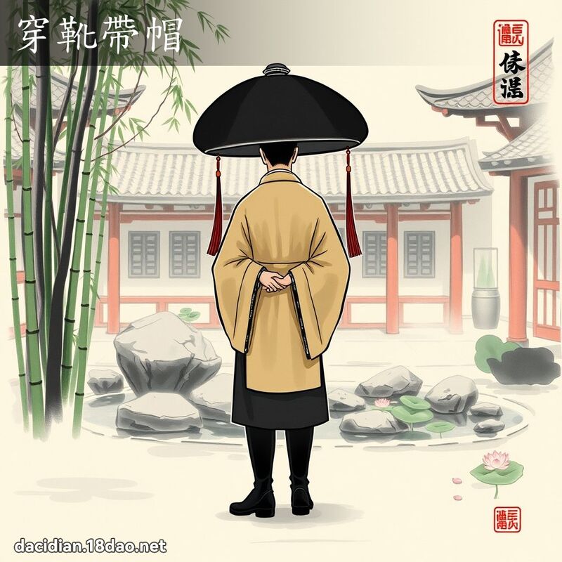 穿靴帶帽 配图